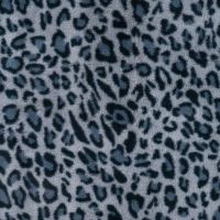 Fake Fur Leopard - Denim