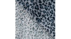 Fake Fur Leopard - Denim