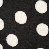 Fur With Dots - Black