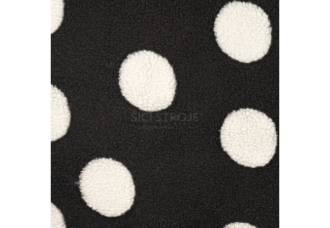 Fur With Dots - Black