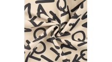 Scuba Suede Alphabet - Letters, Sand