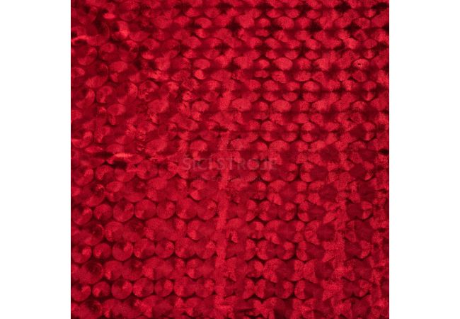 Velour Embossed - Red