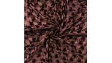 Velour Embossed - Dark Brown