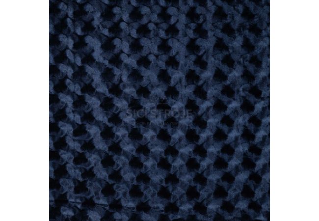 Velour Embossed - Navy