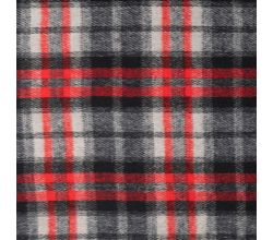Wool Poly Check Keila - Red
