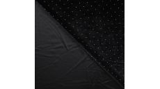 Velour With Dew Drops - Black Silver