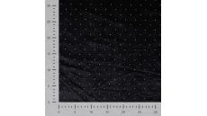 Velour With Dew Drops - Black Silver