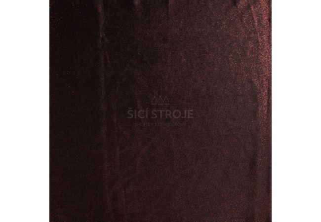 Velour With Foil - Red Black