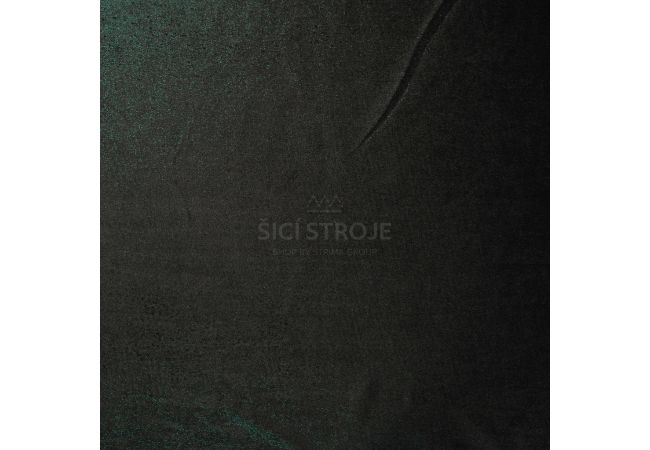 Velour With Foil - Emerald Black