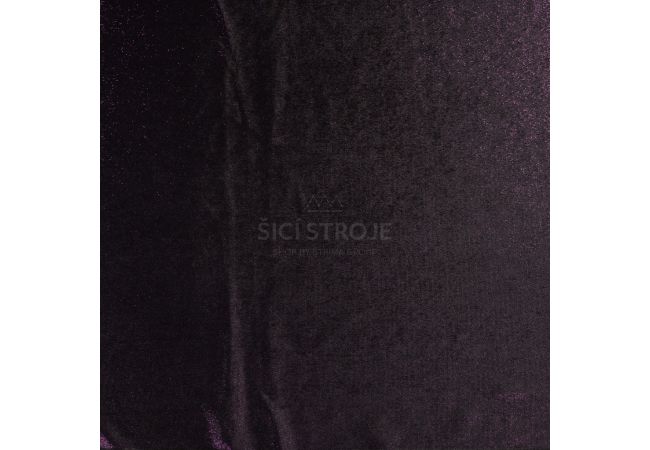 Velour With Foil - Purple Black Q