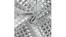 Quilted Poly Creased - Silver Grey
