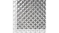 Quilted Poly Creased - Silver Grey