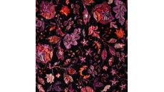 Velour Quilt Karola Print - Flowers, Fuchsia