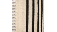 Fringed Cape Kimo - Patch, Black Ecru