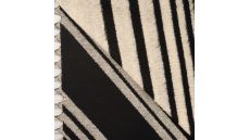 Fringed Cape Kimo - Patch, Black Ecru