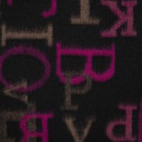 Colored Letters Keith - Cyclam Black