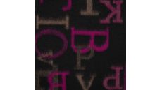 Colored Letters Keith - Cyclam Black