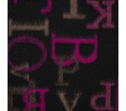 Colored Letters Keith - Cyclam Black
