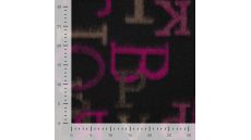 Colored Letters Keith - Cyclam Black