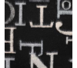 Colored Letters Keith - Grey Off White Black