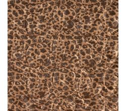 Quilt Print Animal - Leopard, Dark Brown