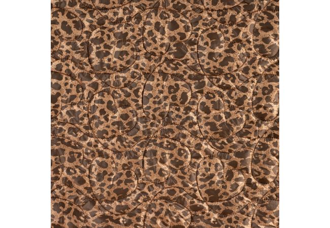 Quilt Print Animal - Leopard, Dark Brown