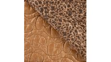 Quilt Print Animal - Leopard, Dark Brown