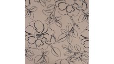 Scuba Suede Flower Print - Big Flower, Taupe