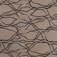 Scuba Suede Flame Print - Brush Strokes, Taupe