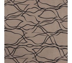 Scuba Suede Flame Print - Brush Strokes, Taupe