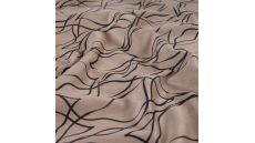Scuba Suede Flame Print - Brush Strokes, Taupe