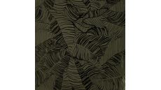 Viscose Jacquard Leaves - Leaves, Khaki