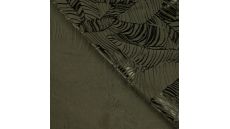Viscose Jacquard Leaves - Leaves, Khaki