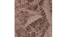 Viscose Jacquard Leaves - Leaves, Taupe