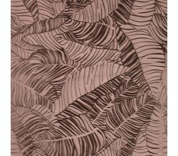 Viscose Jacquard Leaves, Leaves, Taupe