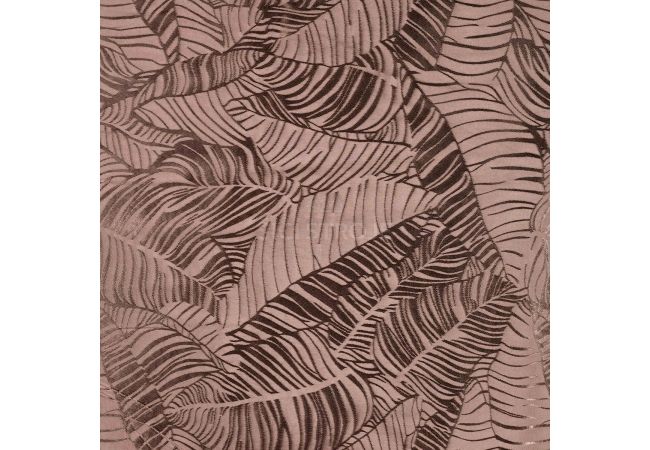Viscose Jacquard Leaves - Leaves, Taupe