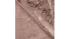 Viscose Jacquard Leaves - Leaves, Taupe