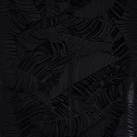Viscose Jacquard Leaves - Leaves, Black