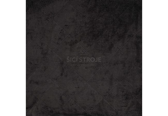 Quilt Washed Corduroy Bonded - Black