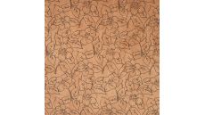 Washed Corduroy Printed - Flowers, Stone