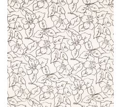 Washed Corduroy Printed - Flowers, Off White Bread