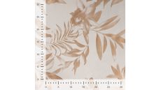 Scuba Suede Foil Print - Leaves, Sand