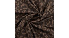 Viscose Jacquard - Leopard, Black