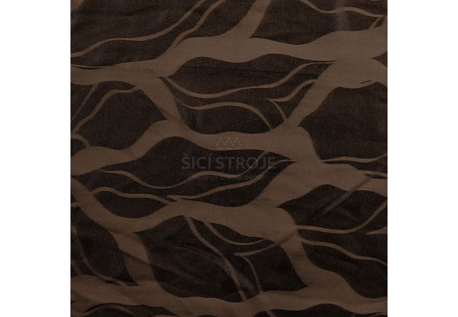 Viscose Jacquard - Abstract Stripes, Black