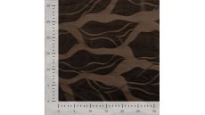 Viscose Jacquard - Abstract Stripes, Black