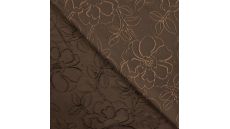 Viscose Jacquard - Flowers, Black