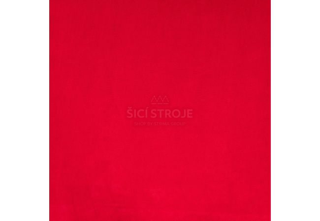 Nicky Velours Uni - Bright Red