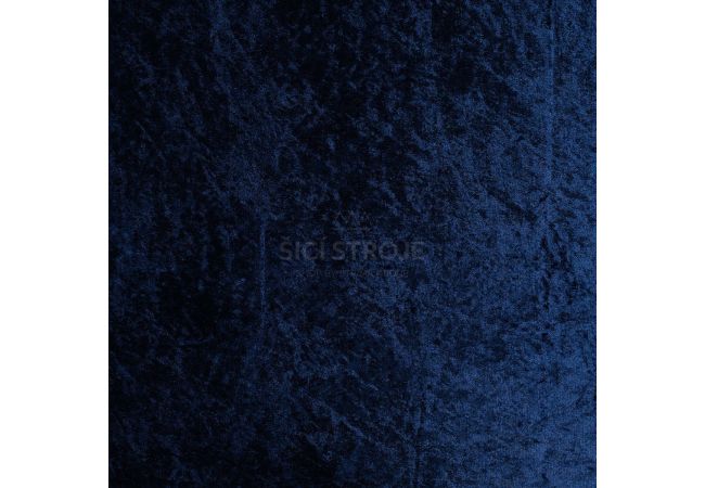 Velour De Pannes Uni - Navy