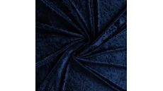 Velour De Pannes Uni - Navy