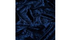 Velour De Pannes Uni - Navy